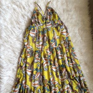 Miss Fox delight yellow summer dress